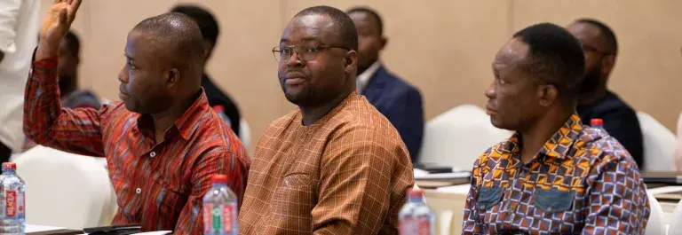 Group of men at a workshop in Ghana - ITC