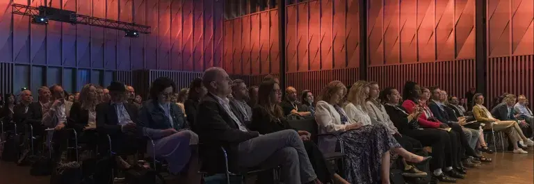 Attendees in the crowd of the ISEAL Global Sustainability Symposium 2024