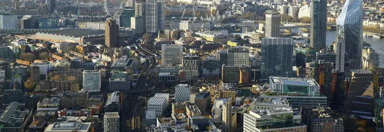 London skyline taken from a high vantage point © Pexels