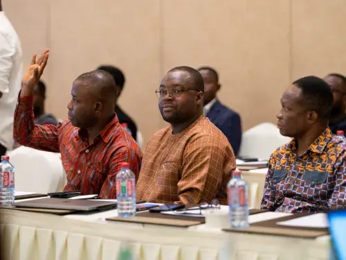Group of men at a workshop in Ghana - ITC