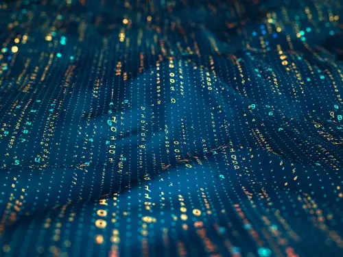 Data visualisation of digits in lines of code © Adobe Stock