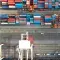 Aerial view of shipping containers at a shipping port © Pexels