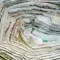 Aerial view of a white mine with layers and hills © Unsplash